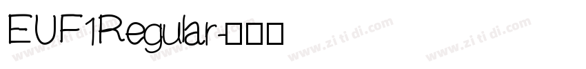 EU F1 Regular字体转换